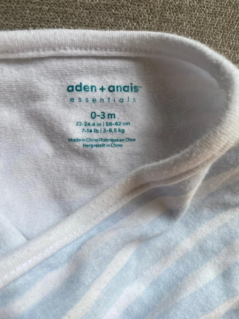 Aden + Anais Essentials Easy Swaddle Lot of 3, 0-3 Months